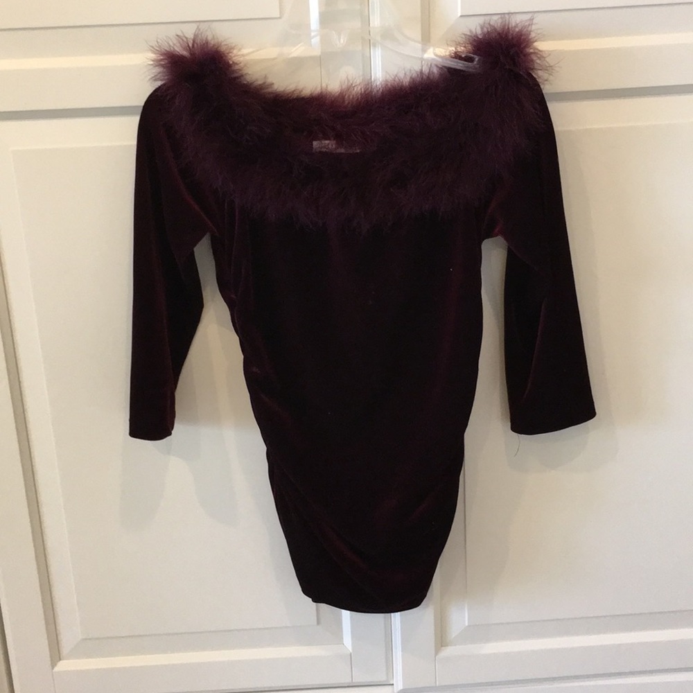 Burgundy top